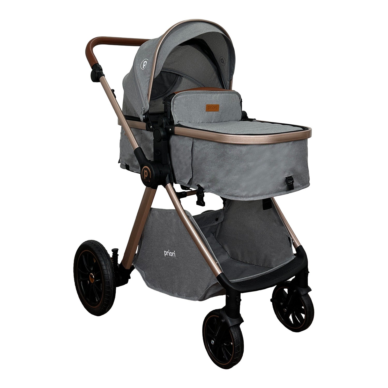 Coche Bebe Travel System Snow Priori Gris