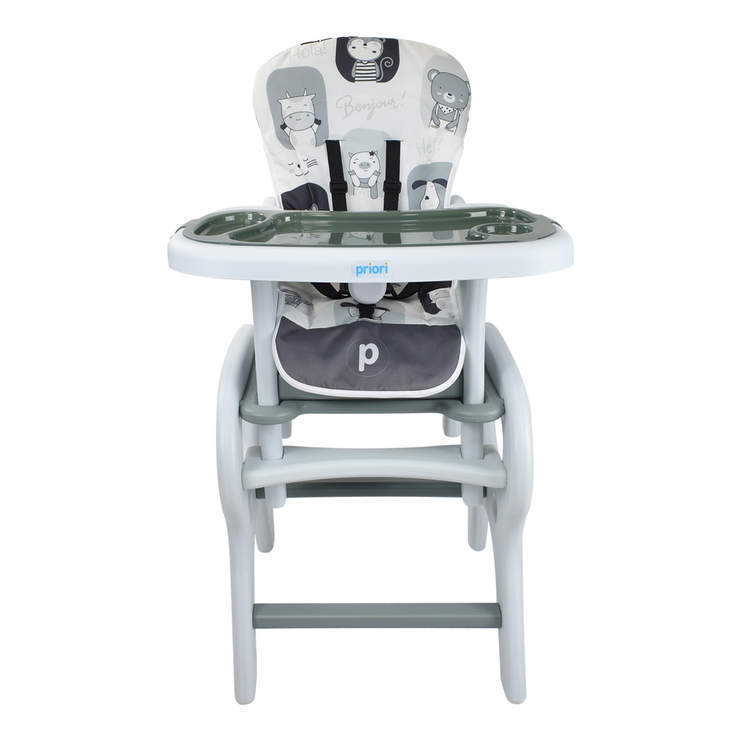 Comedor Bebe Escritorio PCM-10 Animals Gris Priori