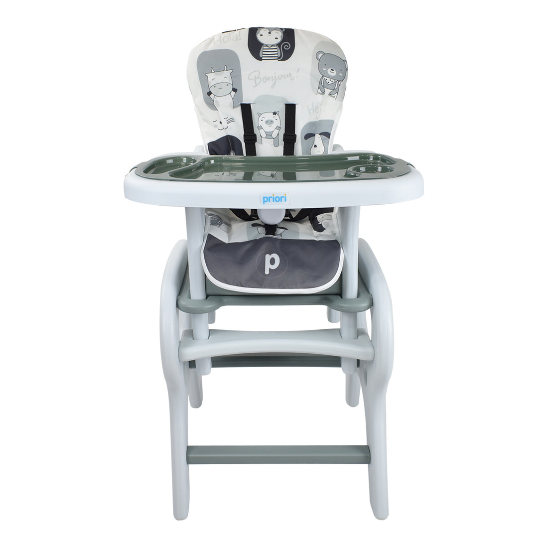 Comedor Bebe Escritorio PCM-10 Animals Gris Priori