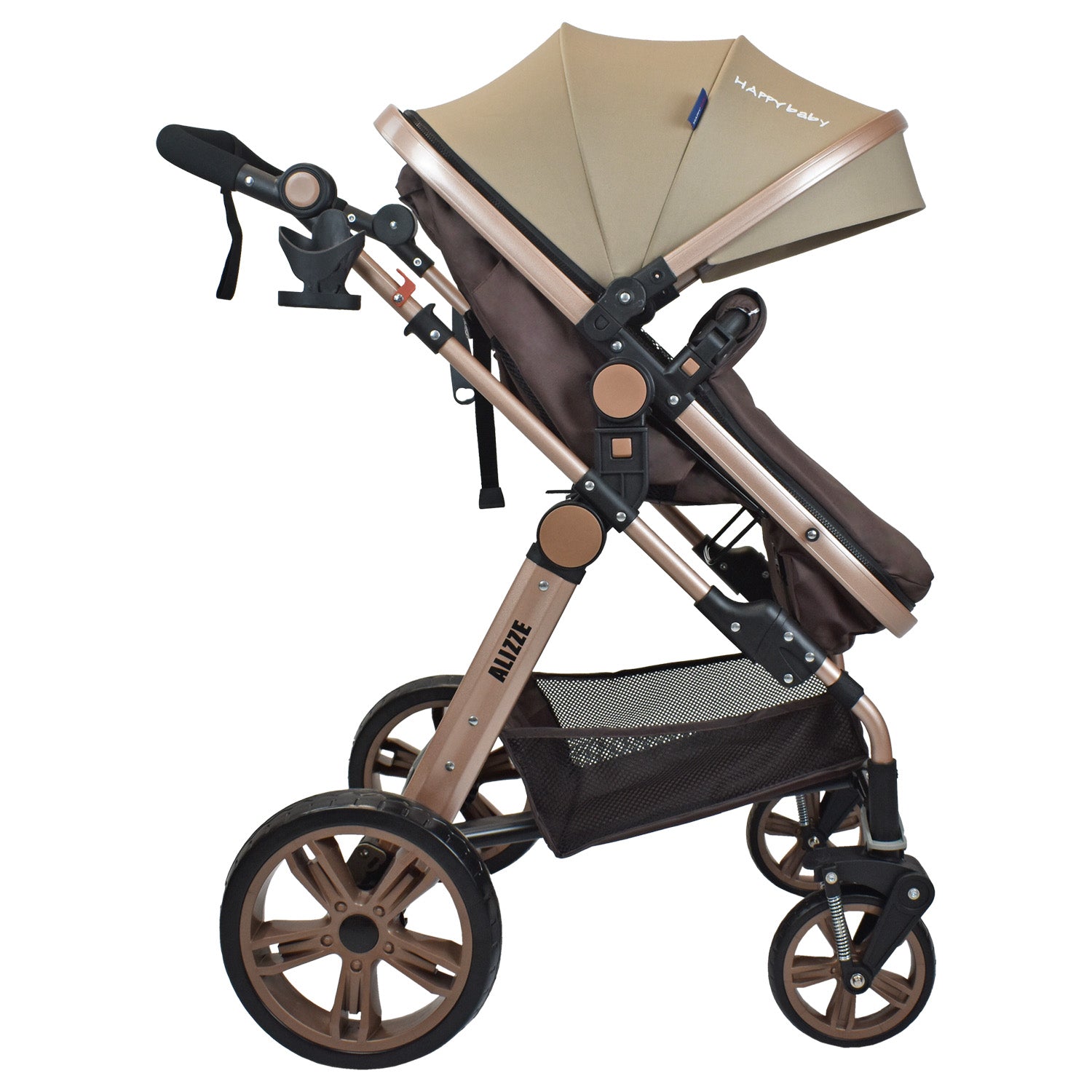 Coche Bebe Moisés Alizze Happy Baby Beige