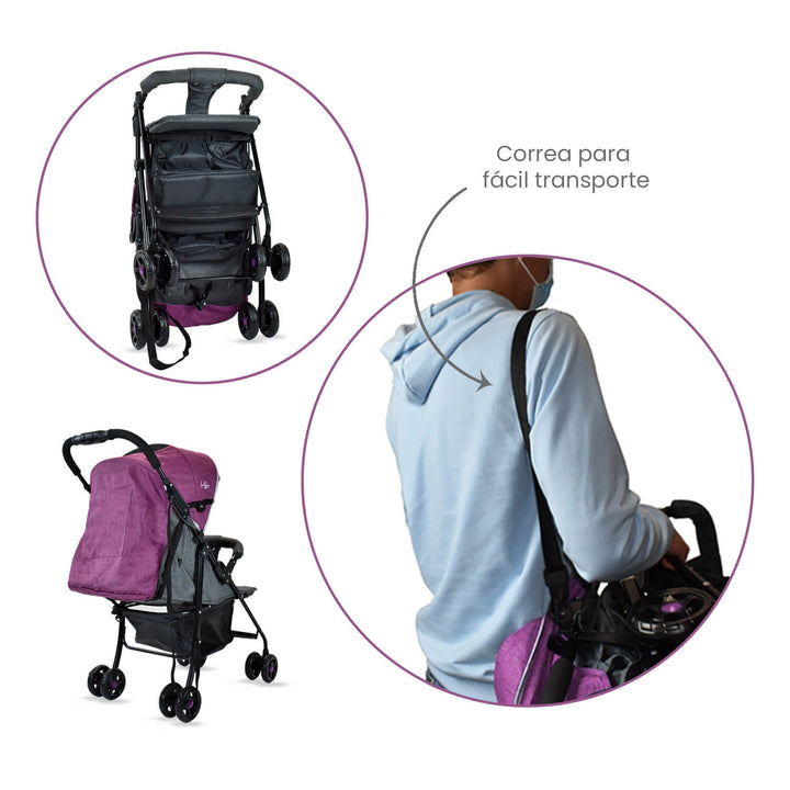 Coche Bebe Happy Baby Verso Rosa