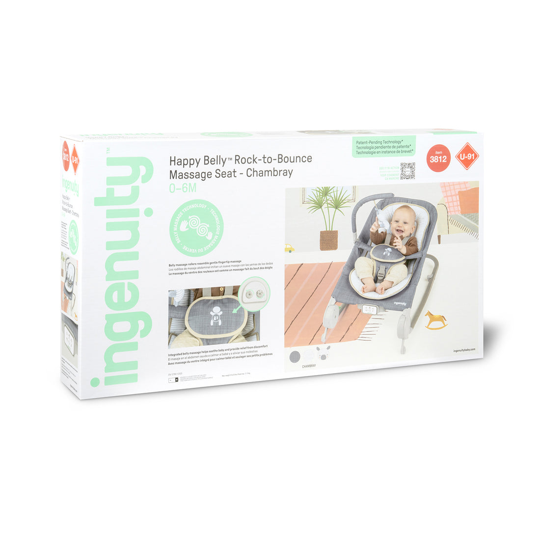 Silla Mecedora Rock to Bebe Bounce Ingenuity 16854