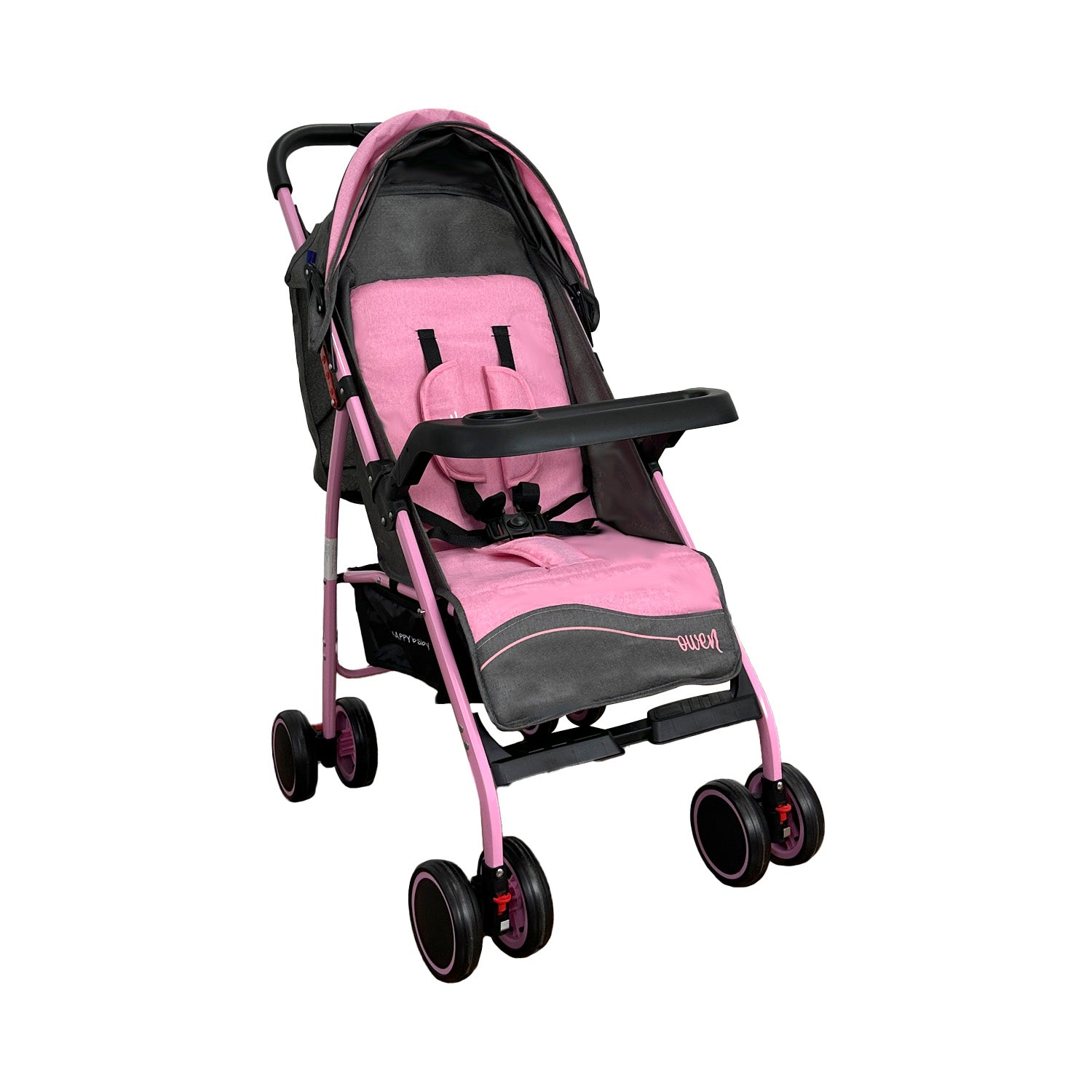Coche Paseador Owen Happy Baby Rosado