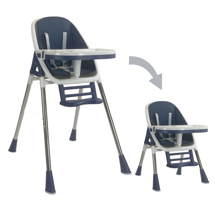Silla comedor bebe 2en1 Happy Baby Nepal Azul