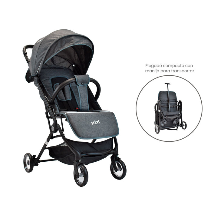 Coche Bebe Priori Tipo Maleta Ferrara Gris