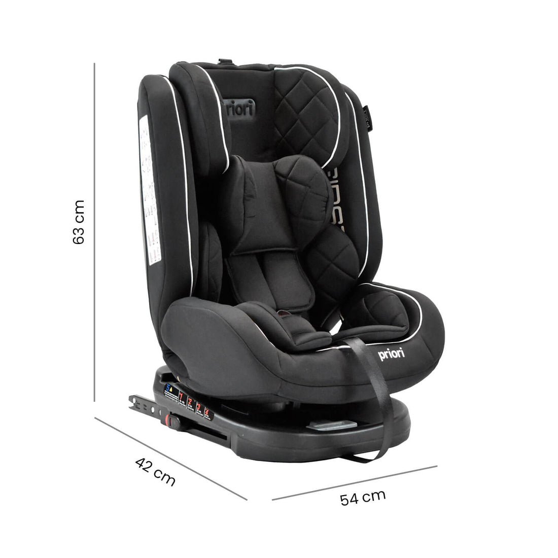 Silla Carro Bebe First 360° Negro Priori