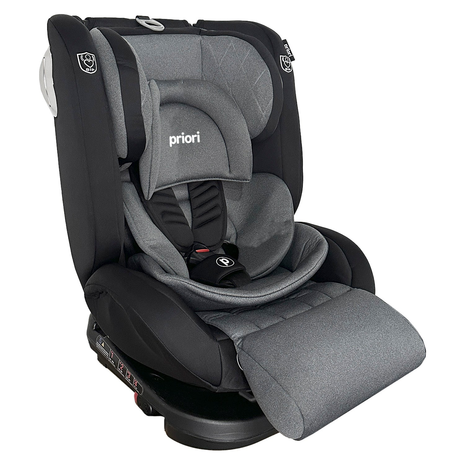 Silla Carro Bebe First Plus 360° Priori Gris