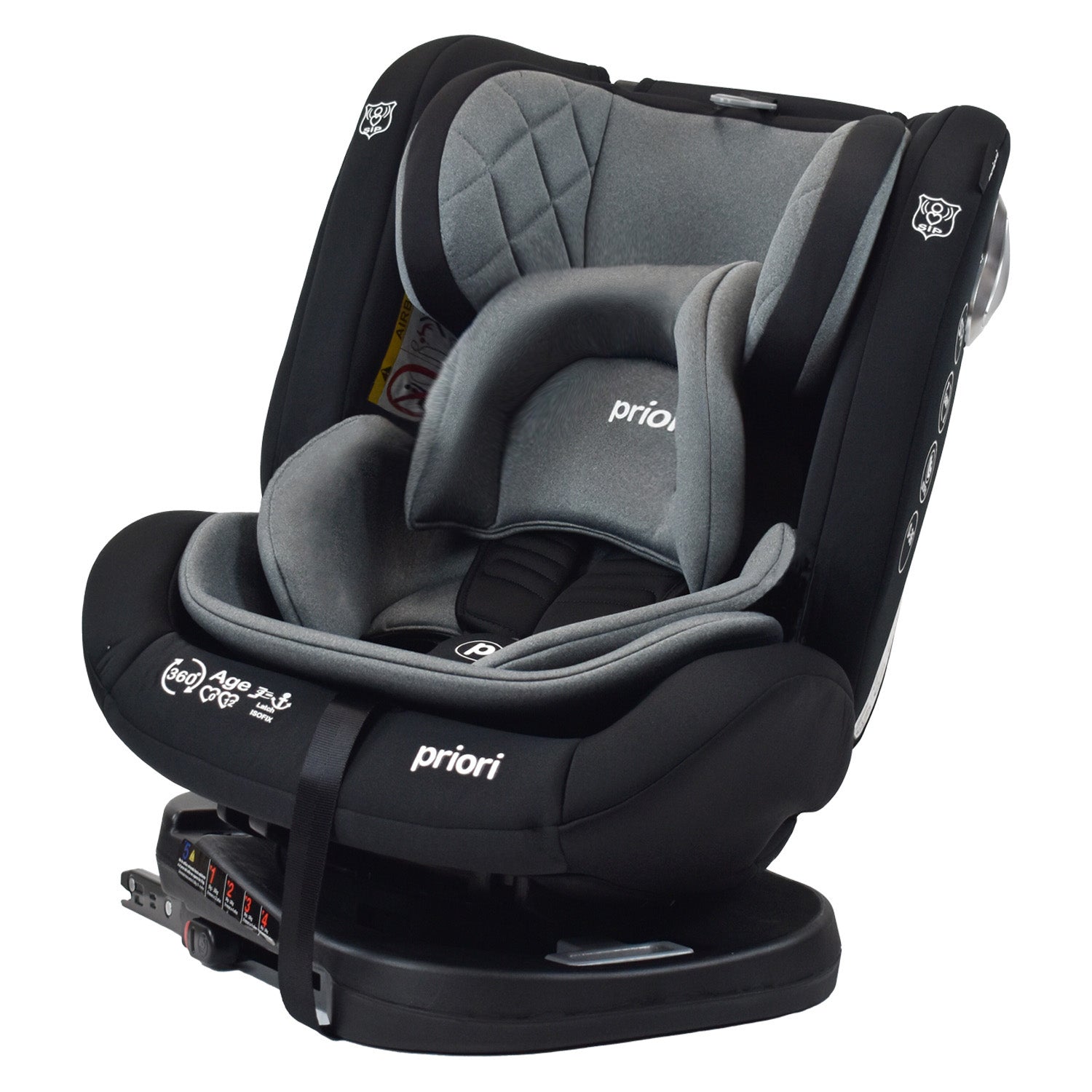 Silla Carro Bebe First Plus 360° Priori Gris