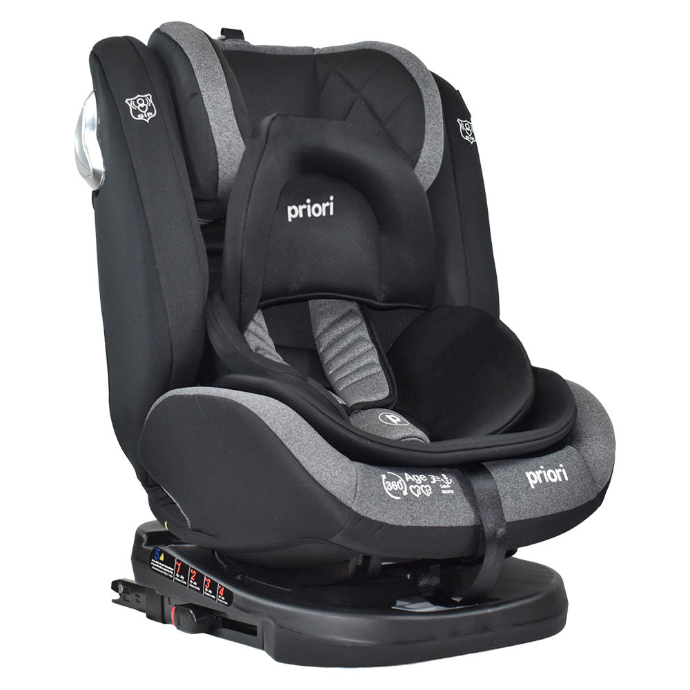 Silla Carro Bebe First Plus 360° Priori Negro