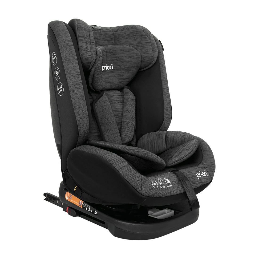 Silla Carro Bebé First Isize Coal Priori Gris Oscuro