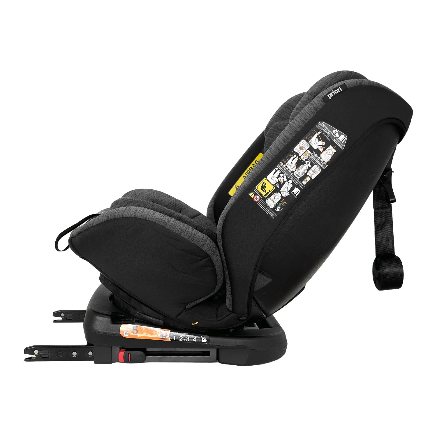 Silla Carro Bebé First Isize Coal Priori Gris Oscuro