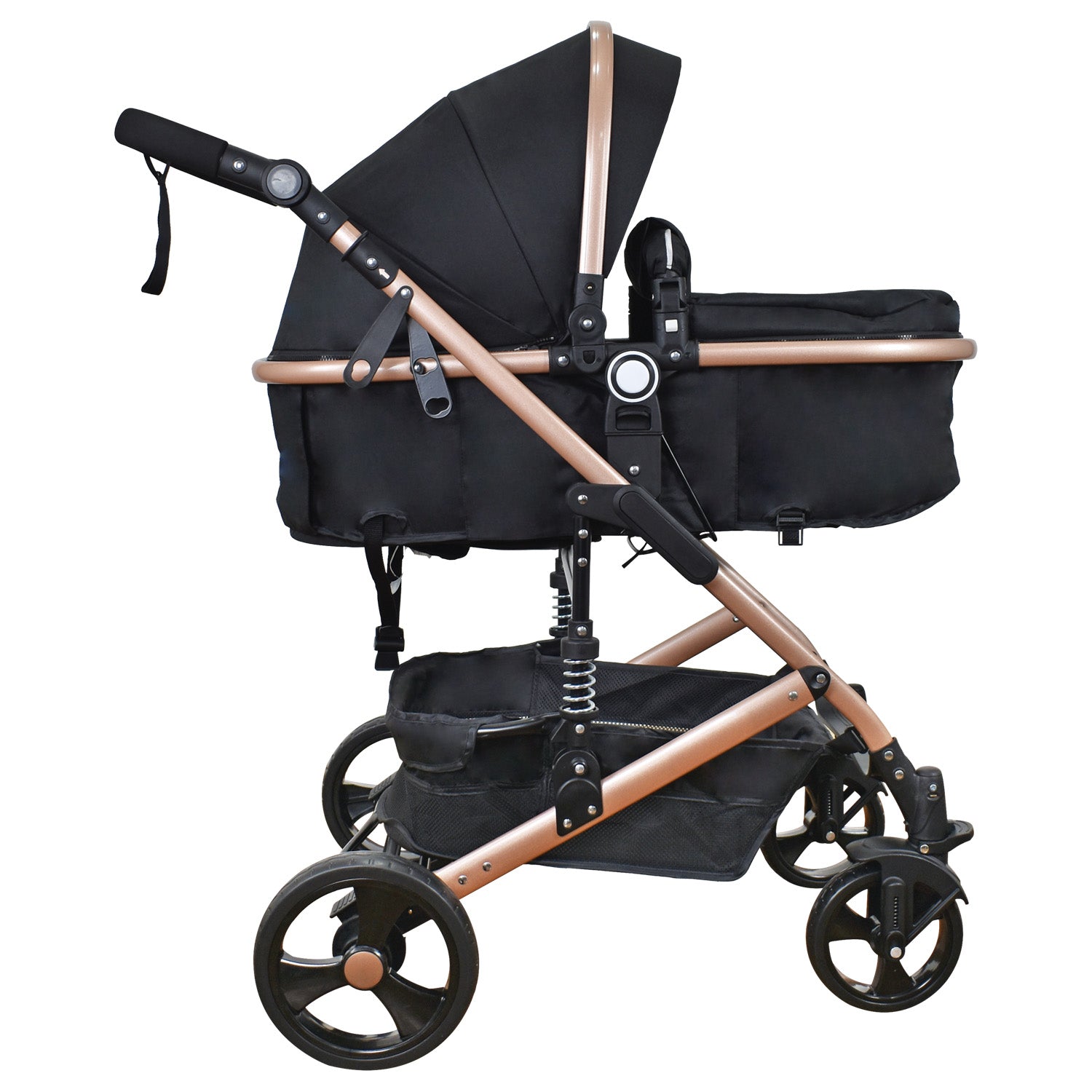 Coche Bebe Moises Happy Baby Negro Fj