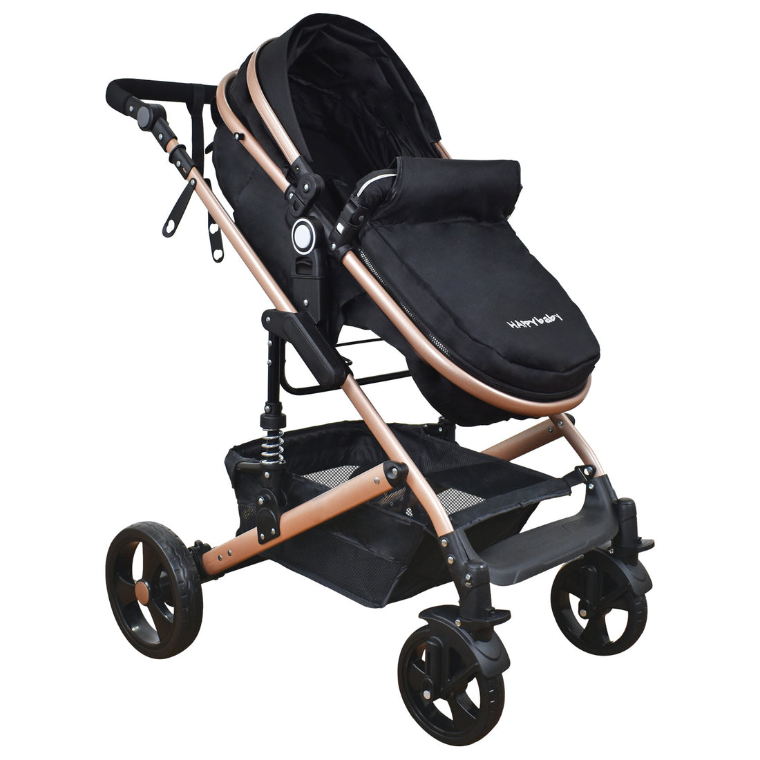 Coche Bebe Moises Happy Baby Negro Fj