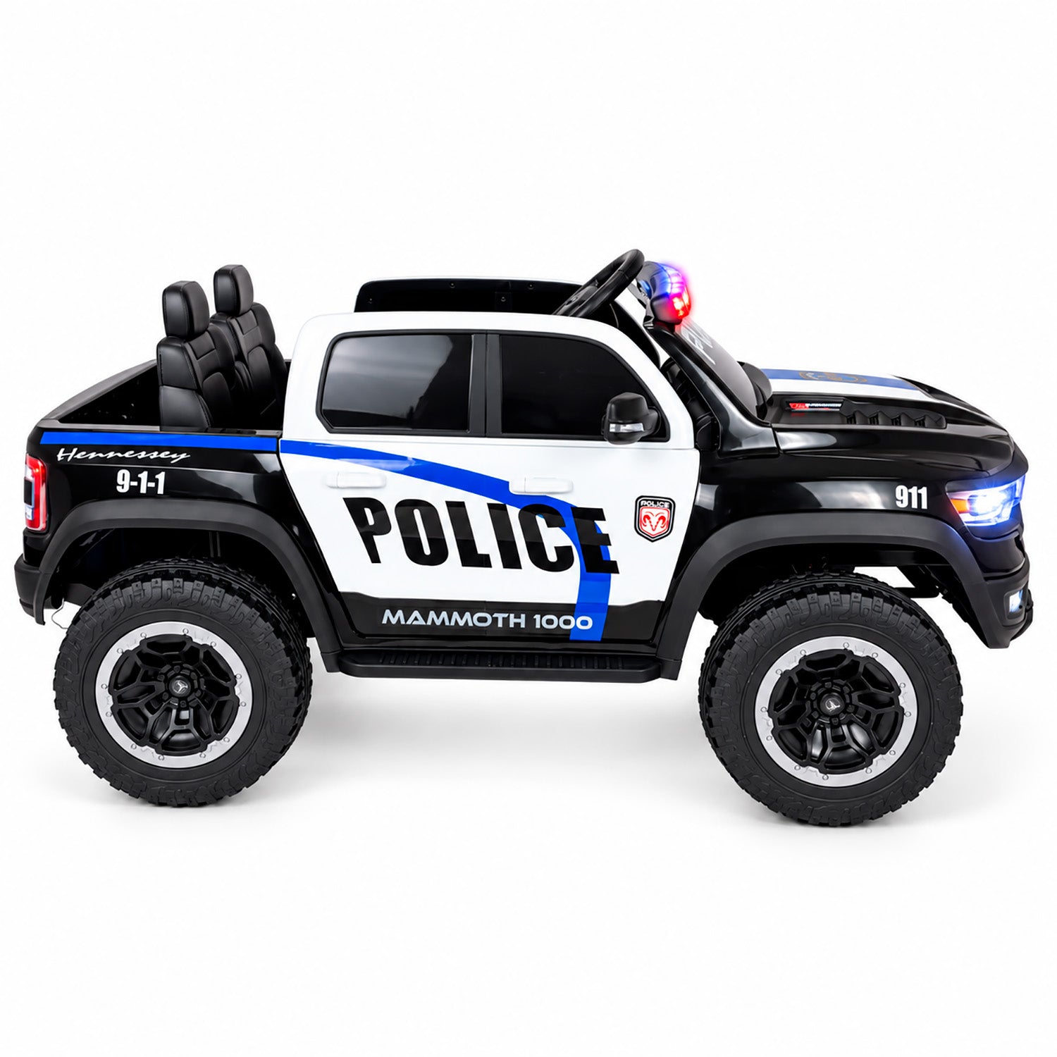 Carro Electrico Niño Niña Montable Police FL3988 12V