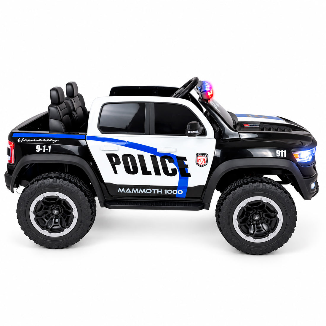 Carro Electrico Niño Niña Montable Police FL3988 12V