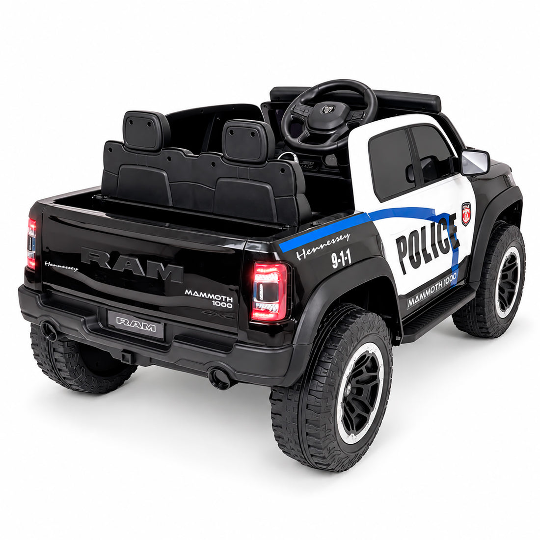 Carro Electrico Niño Niña Montable Police FL3988 12V