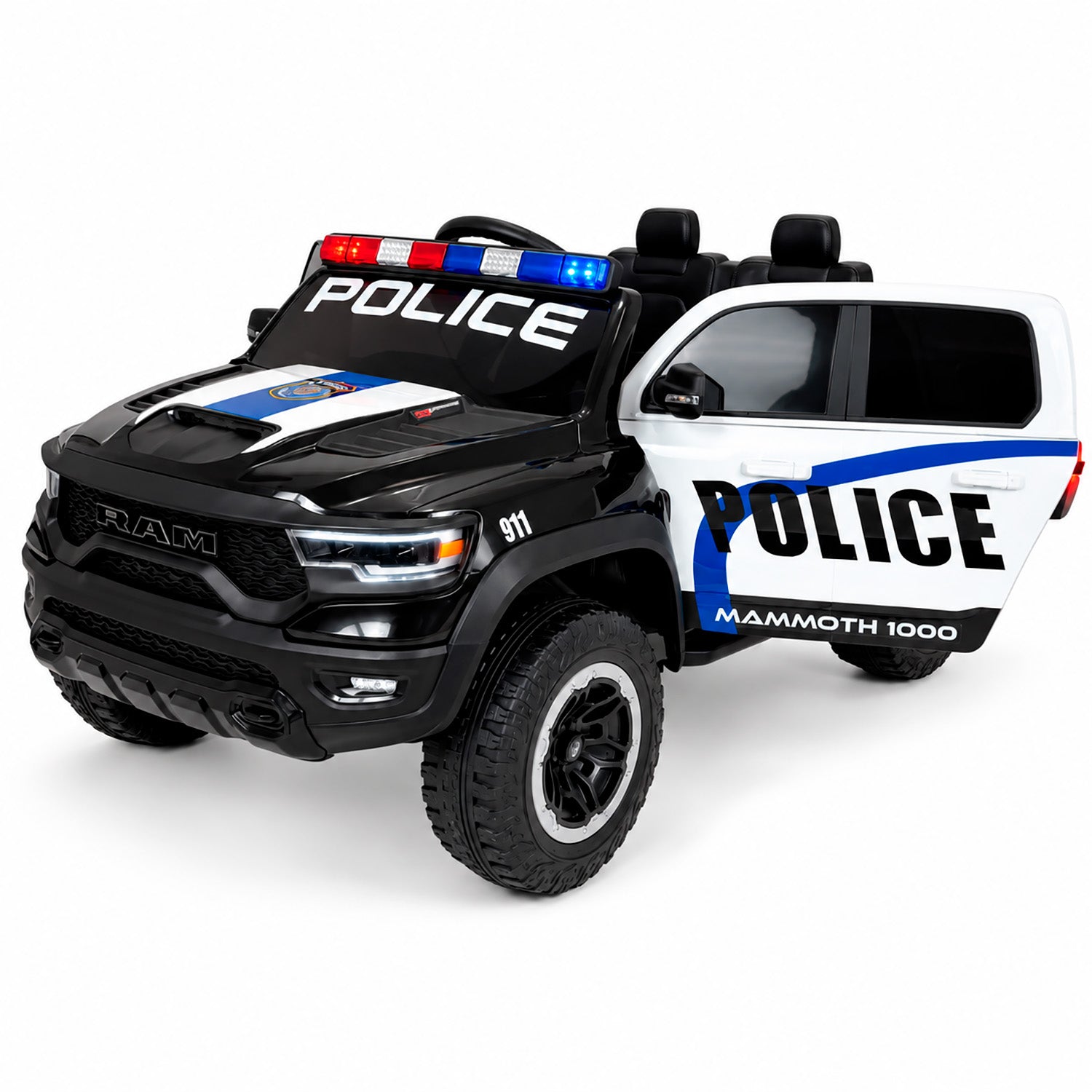 Carro Electrico Niño Niña Montable Police FL3988 12V