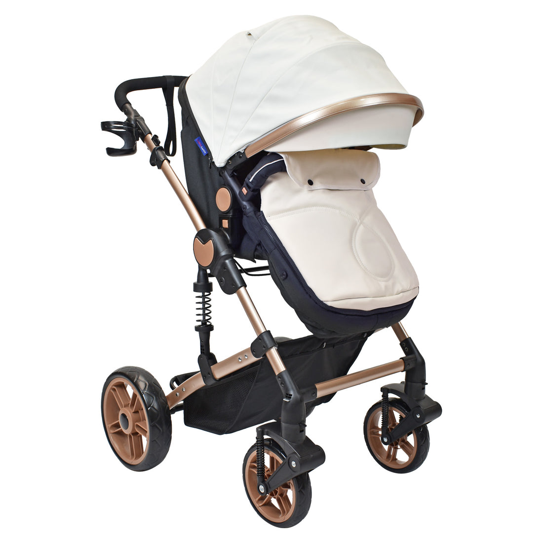 Coche Bebe Moises Gadi Happy Baby Blanco