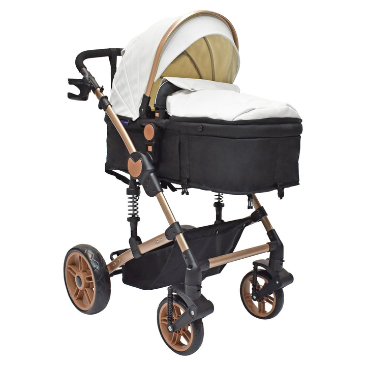 Coche Bebe Moises Gadi Happy Baby Blanco