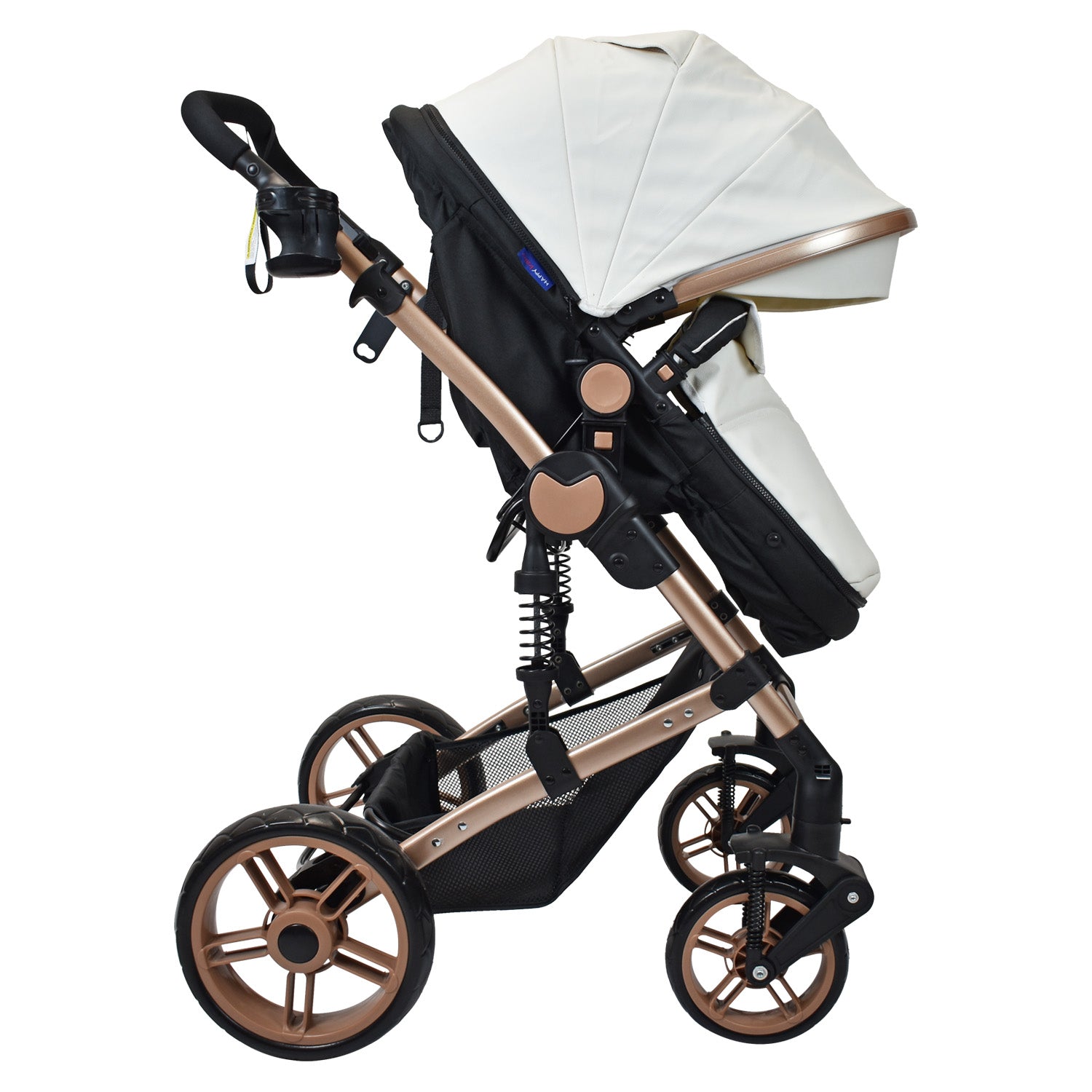 Coche Bebe Moises Gadi Happy Baby Blanco