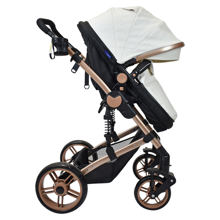 Coche Bebe Moises Gadi Happy Baby Blanco