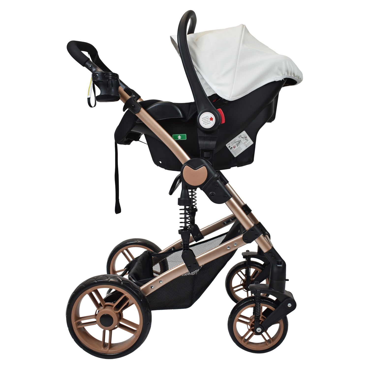 Coche Bebe Travel system Gadi Happy Baby Blanco