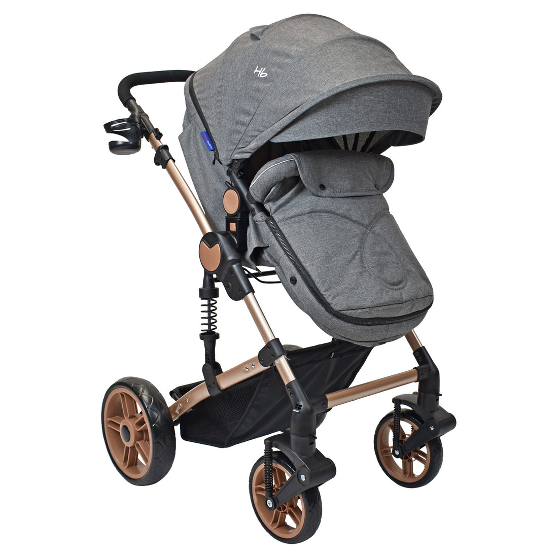 Coche Bebe Travel system Gadi Happy Baby Gris