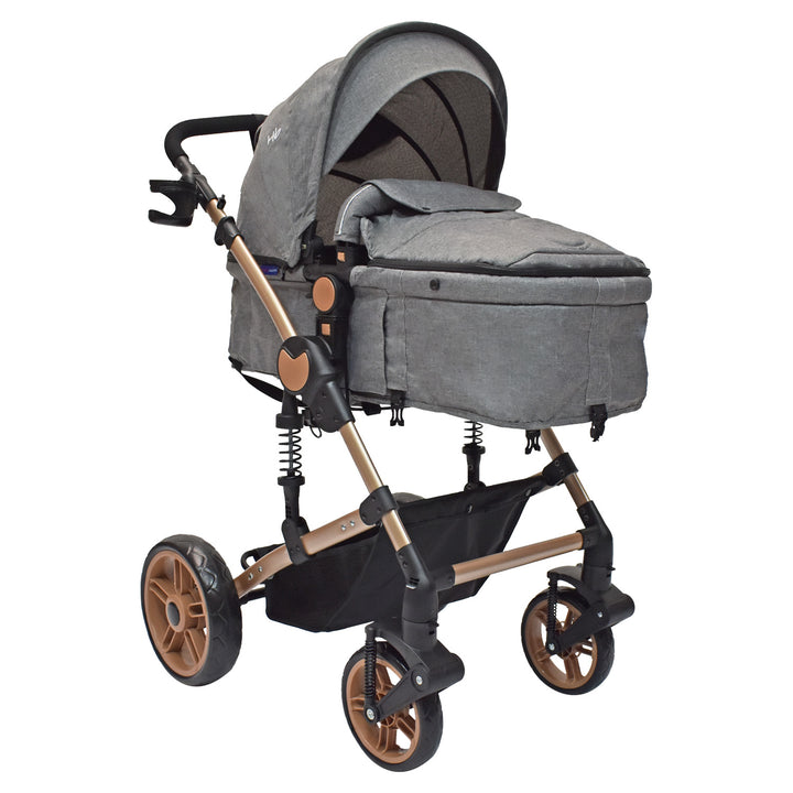 Coche Bebe Moises Gadi Happy Baby Gris