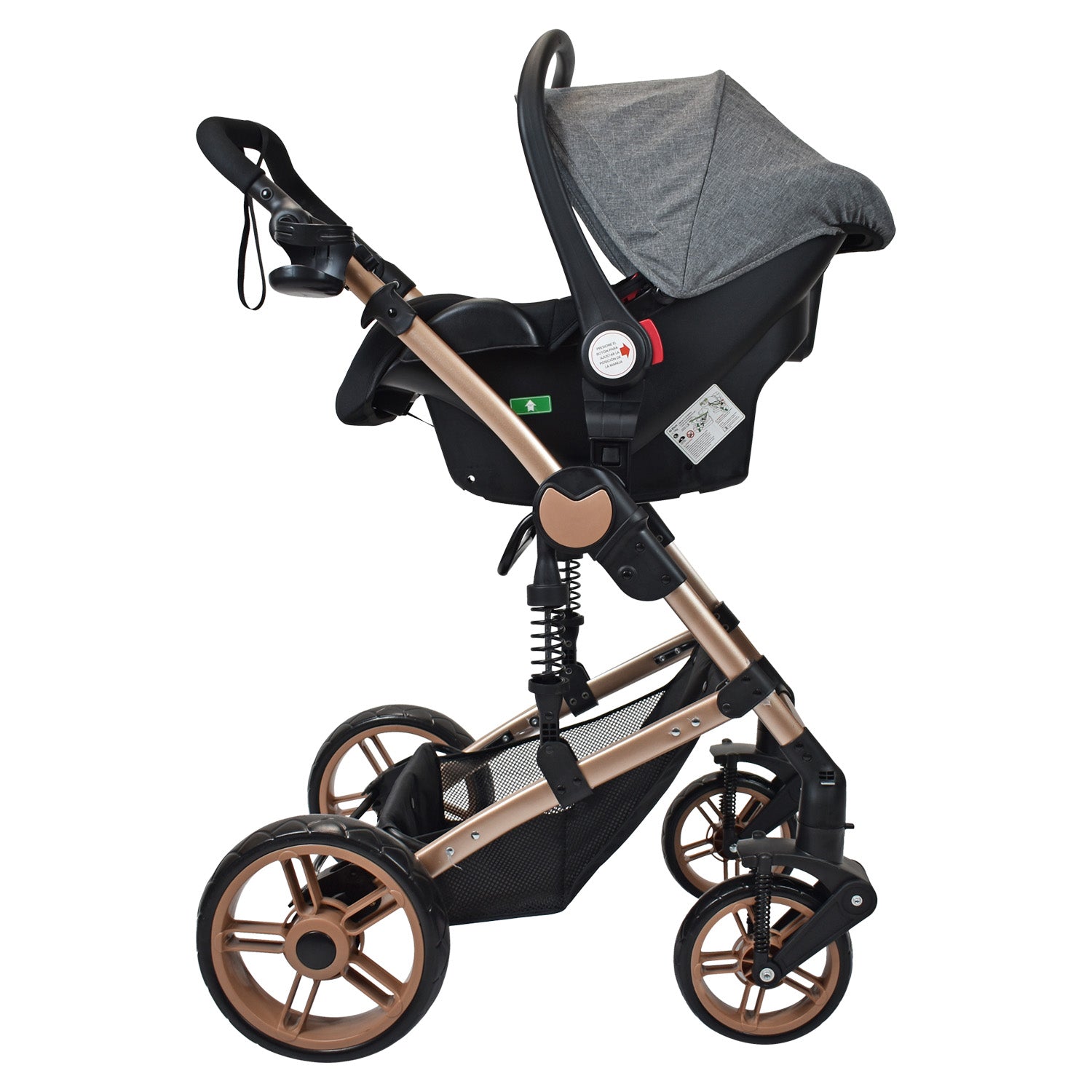 Coche Bebe Travel system Gadi Happy Baby Gris