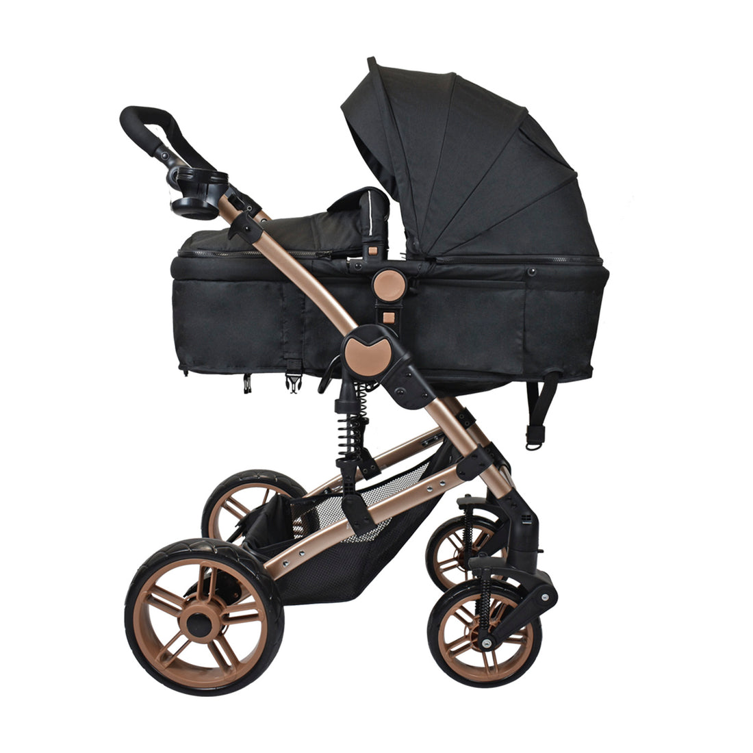 Coche Bebe Moises Gadi Happy Baby Negro