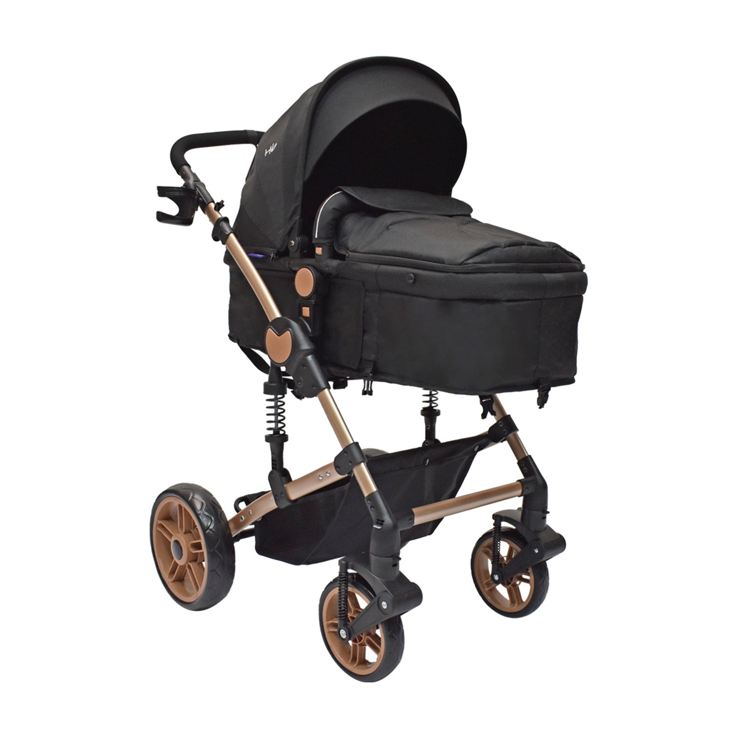 Coche Bebe Moises Gadi Happy Baby Negro
