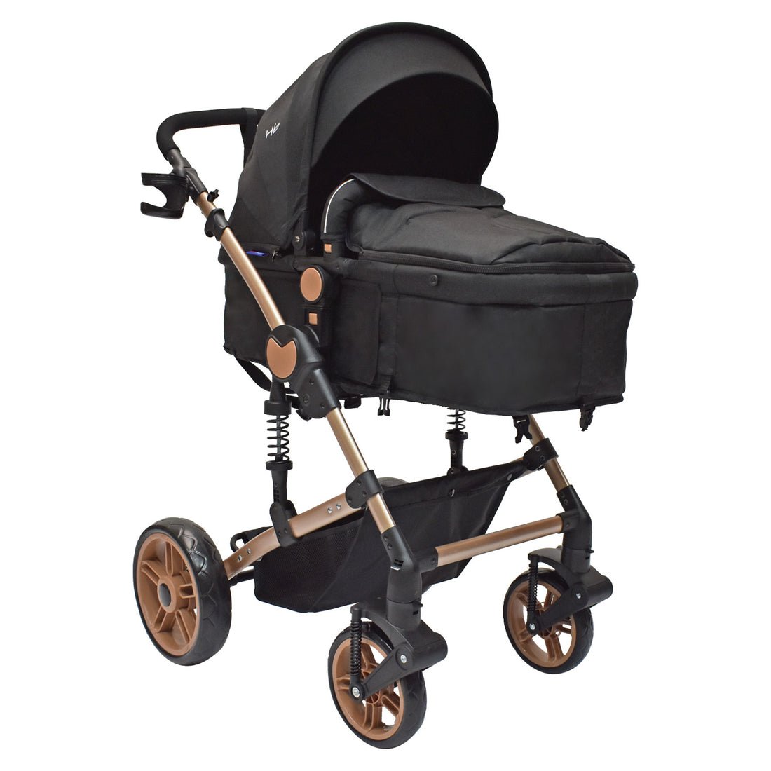 Coche Bebe Moises Gadi Happy Baby Negro