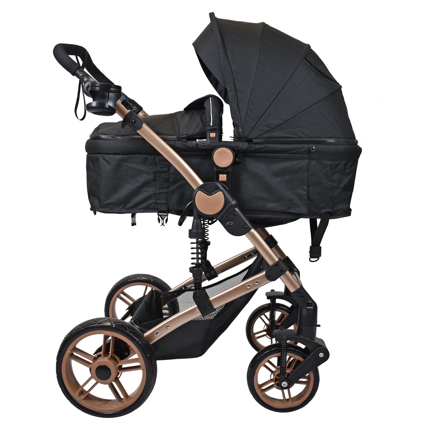 Coche Bebe Moises Gadi Happy Baby Negro