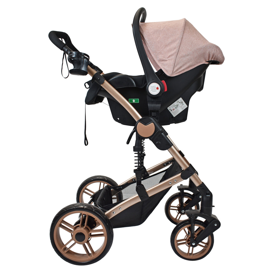 Coche Bebe Travel system Gadi Happy Baby Rosa