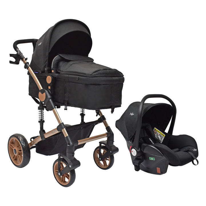 Coche Bebe Travel system Gadi Happy Baby Negro