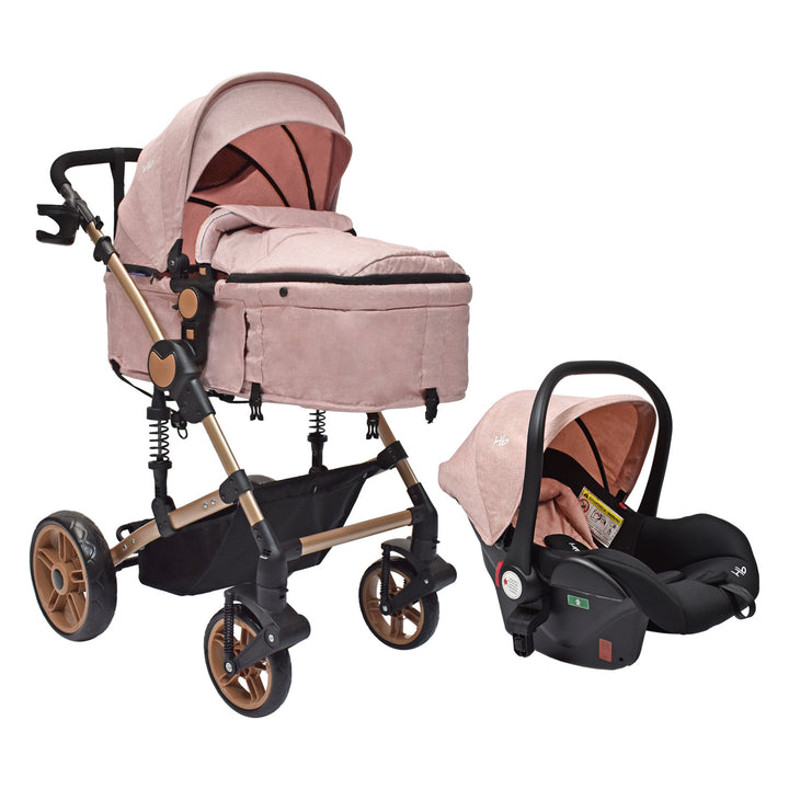 Coche Bebe Travel system Gadi Happy Baby Rosa