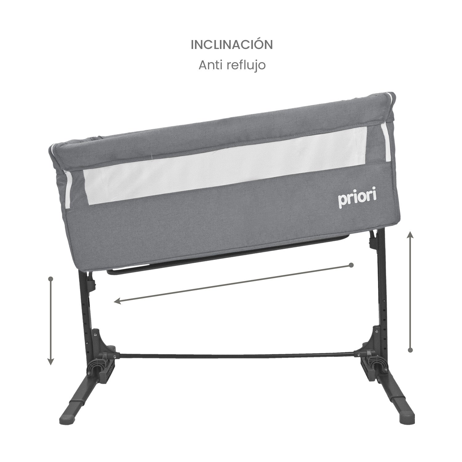 Cuna Colecho Bebé Golf Priori Gris