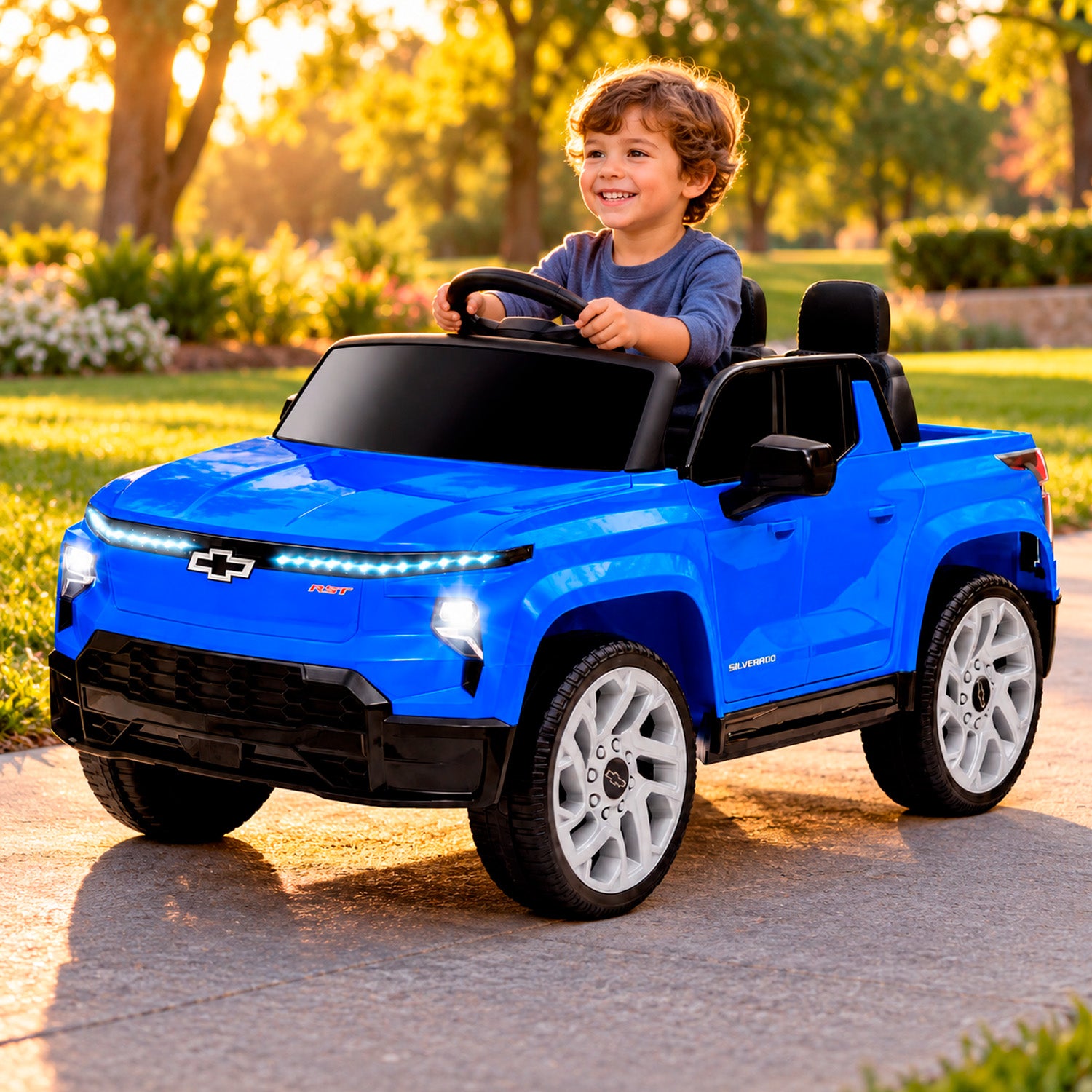 Carro Electrico Niño Niña Montable Chevrolet HB1188 Azul 12V