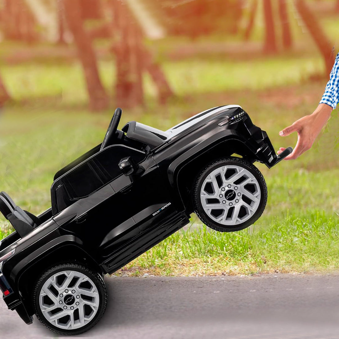 Carro Electrico Niño Niña Montable Chevrolet HB1188 Negro 12V
