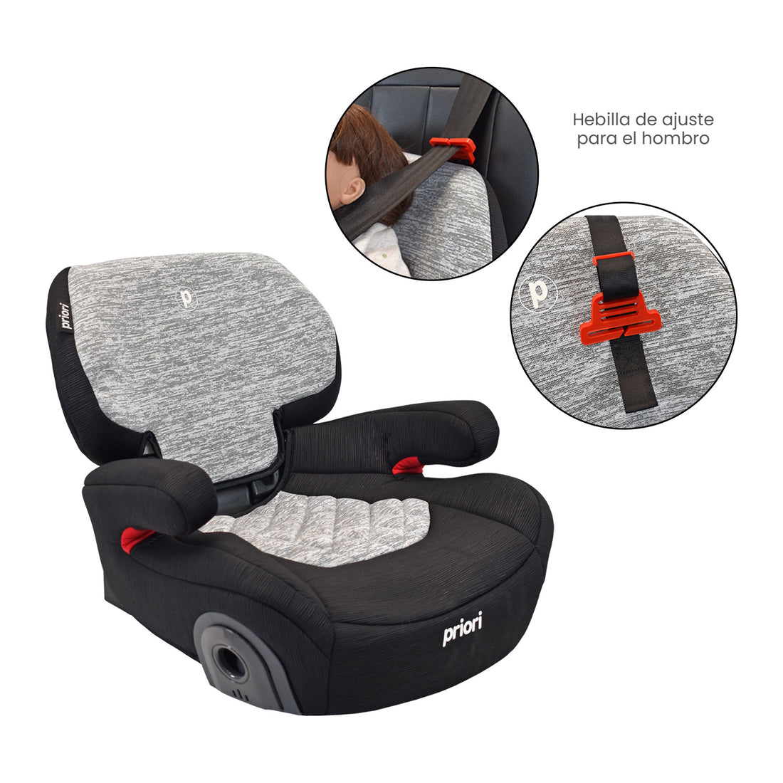 Silla Elevadora Priori I-Graham Negro Gris