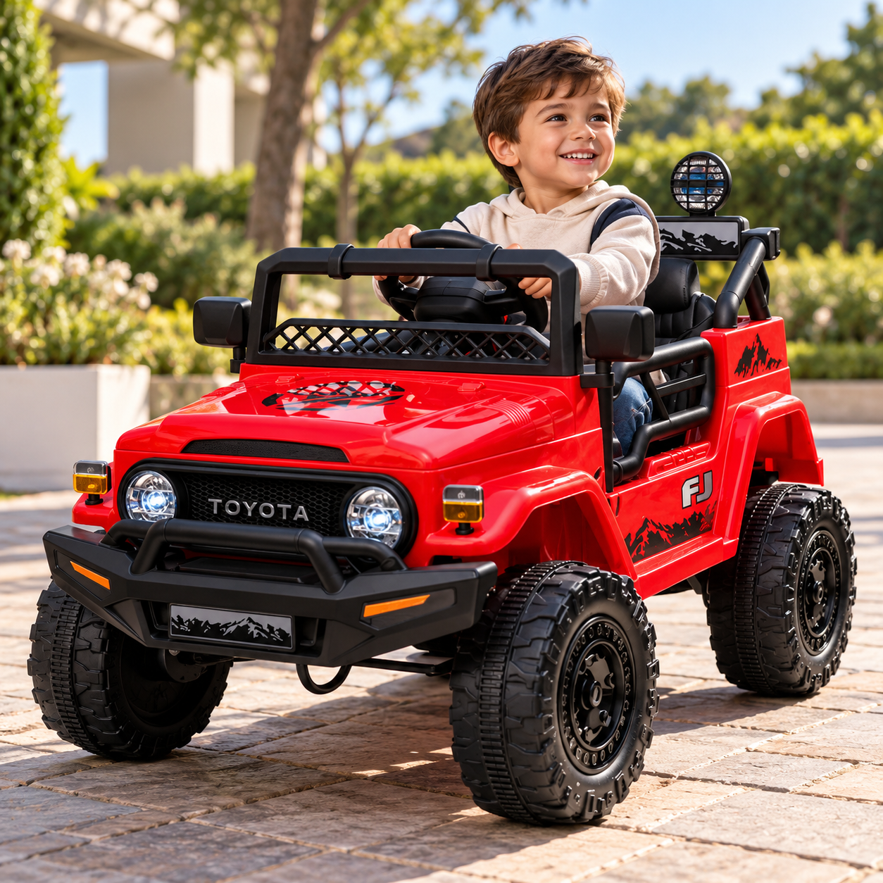 Carro Electrico Niño Niña Montable Toyota YJ2099 Rojo 12V