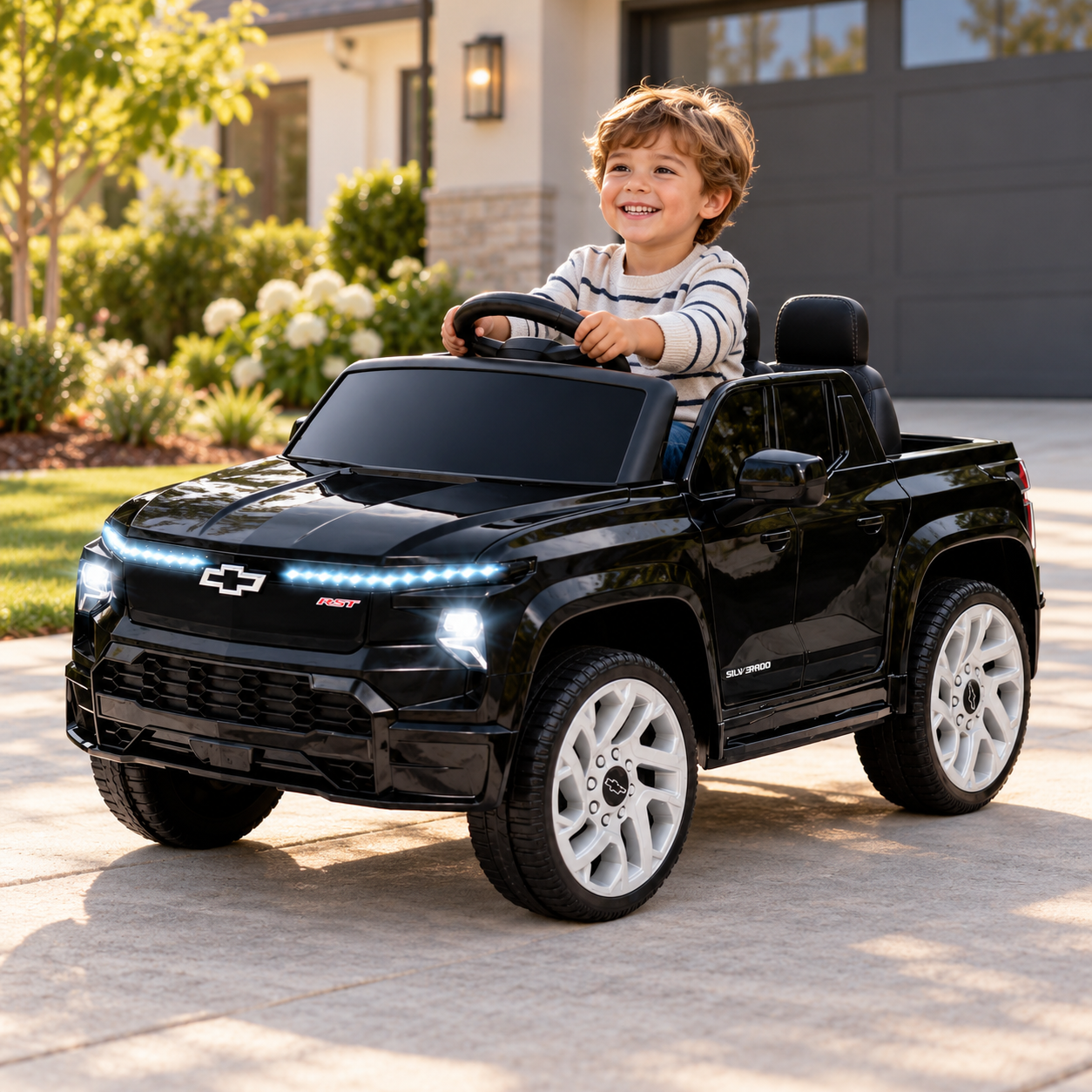 Carro Electrico Niño Niña Montable Chevrolet HB1188 Negro 12V