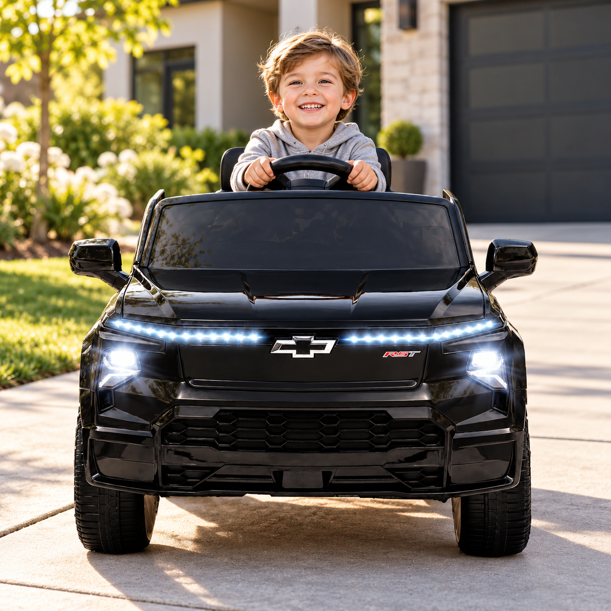 Carro Electrico Niño Niña Montable Chevrolet HB1188 Negro 12V