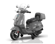 Moto Electrica Niño Niña Montable Vespa BLW1389A Gris