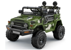 Carro Electrico Niño Niña Montable Toyota YJ2099  Verde