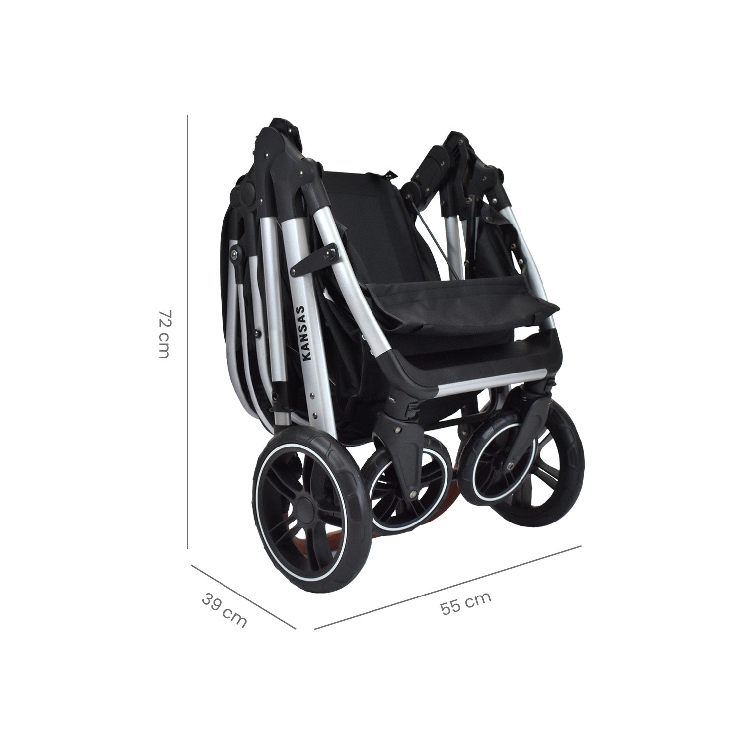 Coche Bebé Moises Compacto Priori Kansas Negro