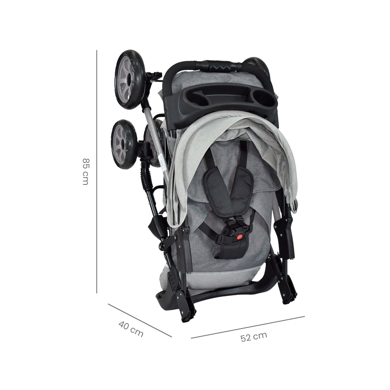 Coche Bebe Happy Baby Klaus Gris