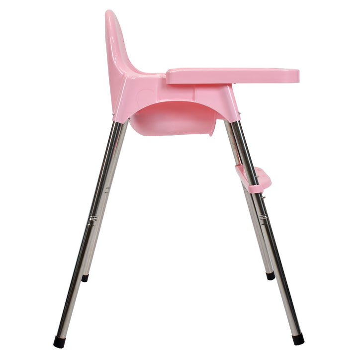 Silla Comedor Bebe 2 en 1 Kloe de Happy Baby Rosa