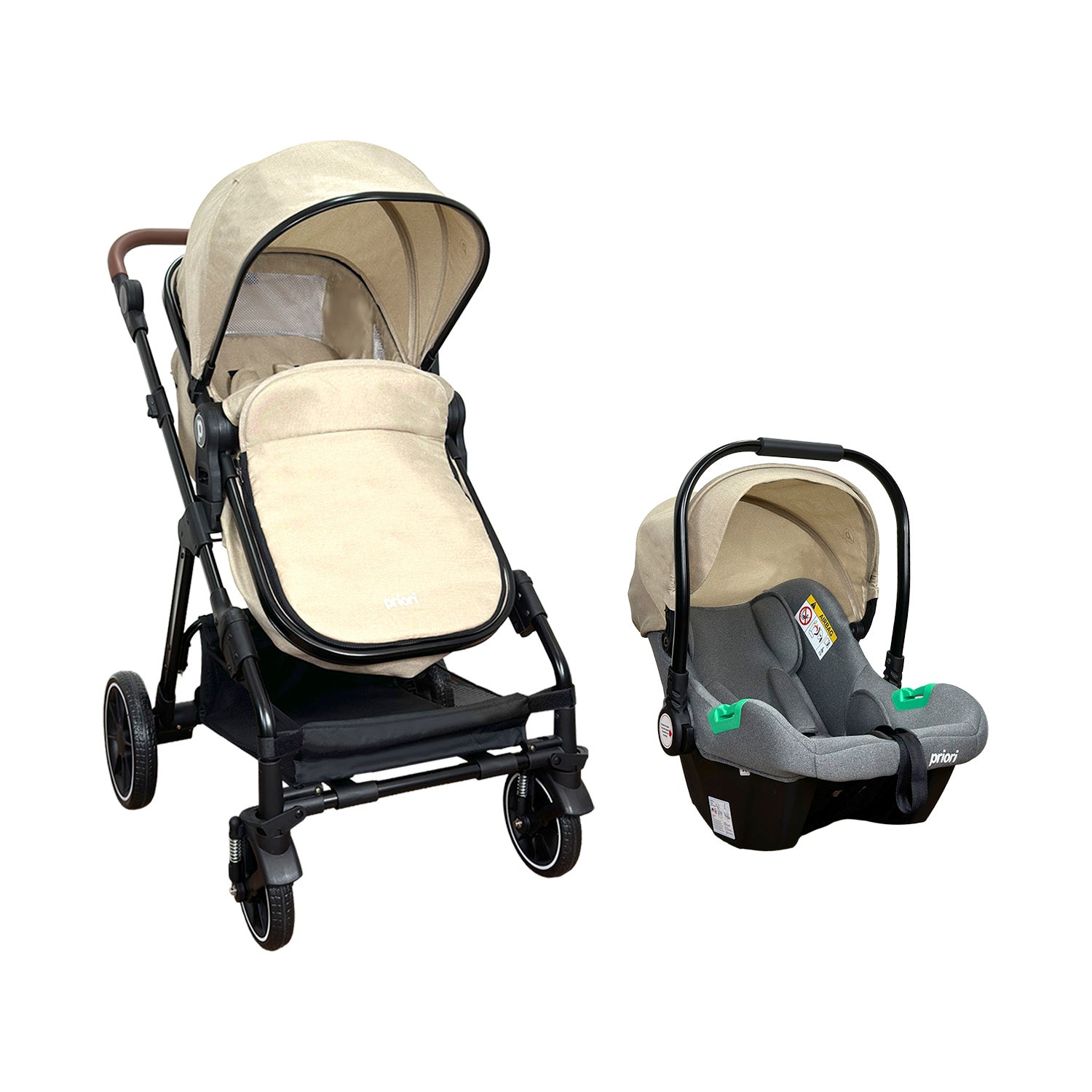 Coche Bebé Travel System Lada Priori Beige