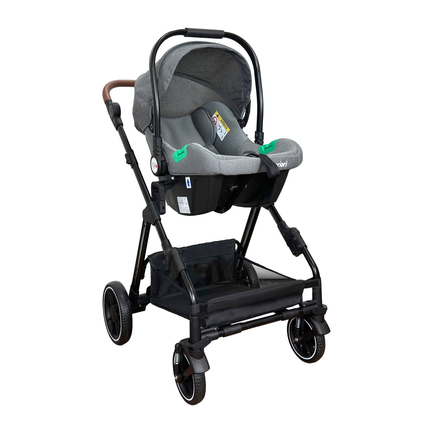 Coche Bebé Travel System Lada Priori Gris